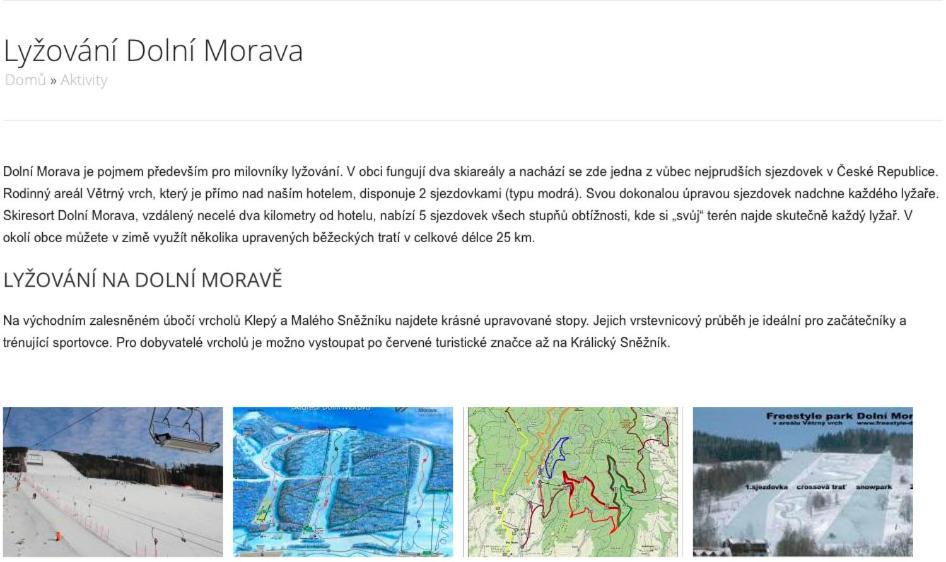 Sport Apartmán DM Dolní Morava Exterior foto